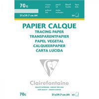 Bloc de 50 feuilles de papier calque 70 g - Clairefontaine thumbnail image