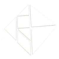 Tangram carton blanc à décorer 20x20 cm (Lot de 6) thumbnail image 2