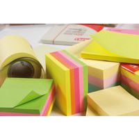 Cube 400 feuilles de notes repositionnables  75x75 mm couleurs pastels assorties thumbnail image 2