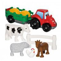 Les animaux de la ferme et le tracteur remorque thumbnail image 2