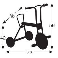 Tricycle à pédales selle 40 cm thumbnail image 2