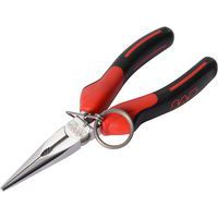 Pince bec demi rond droit bimat 160 mm avec clip inox FME - Sam
