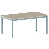 Table Carélie rectangulaire 140 x 80 cm fixe 4 pieds stratifié