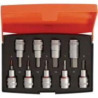 Jeu douilles 1/2 Bits 6 pans 9 pièces - Bahco