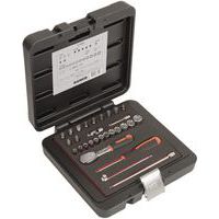 Jeu douilles 1/4 6 pans métriques et cliquet poire/douilles - Bahco