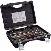 Jeu douilles 3/8 avec cliquet tête ronde/rallonge angulaire - Bahco