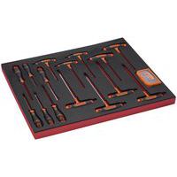 Jeu tournevis manche T/à fente/Phillips module 3/3 45 pièces - Bahco