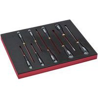 Jeu tournevis vis fente module mousse 2/3 Fit&Go 8  pièces - Bahco