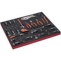 Jeu tournevis/pinces module mousse 3/3 Fit&Go 23  pièces - Bahco