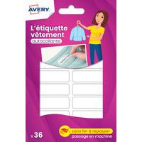 Étiquette vêtement autocollante - 45 x 13 mm - Avery