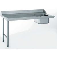 Table d’entrée sans TVD - Raccord à droite 1600mm - Tournus equipement