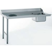 Table d’entrée avec TVD - Raccord à droite 1600mm - Tournus equipement