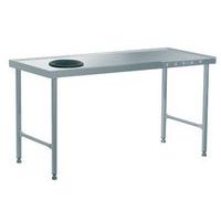 Table de tri avec départ en angle à droite - Tournus equipement