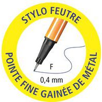 Stylo-feutre STABILO point 88 0.4 mm - rouge thumbnail image 3
