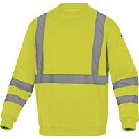 Sweat molleton polyester coton haute visibilite - Delta Plus