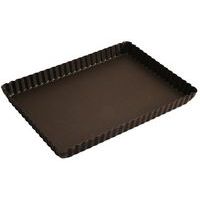 Moule à Tarte Carré Cannelé Gobel 23 Cm Fond Fixe Anti-Adhérent