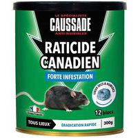Raticide canadien forte infestation - 300g - Caussade