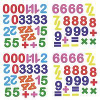 Ensemble 100 chiffres et symboles magnétiques multicolores thumbnail image 2