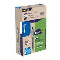 Greenpack 10 stylos b2p ecoball bleu et 10 recharges - Pilot
