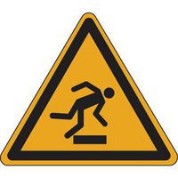 Panneau Risque de trébuchement/obstacle au sol - PVC - Manutan Expert