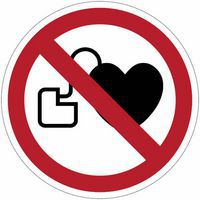 Panneau Interdit porteurs stimulateur cardiaque - PVC - Manutan Expert