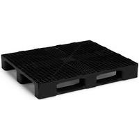 Lot de 5 palettes noires lourdes et recyclées - MDM