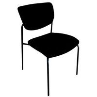 Chaise reconditionnée - Tissu et structure noirs