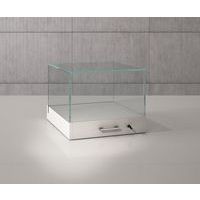 Vitrine d'exposition cloche à poser 50 x 51 x 41 cm - Blanc - Sarazino