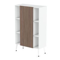 Range. haut Teni pieds métal lg.100 cm ht.160 cm 1 porte 6 niches