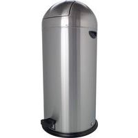 HELIT POUBELLE À CLAPET PUSH 6 LITRES DIAM 21CM H37,5 CM BLEU H2401034