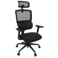 Fauteuil de bureau ergonomique avec appui-tête noir Eros