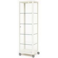 Vitrine expo colonne sur roulettes - 50x50x200 cm - Sarazino Vitrines