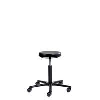 Tabouret ERGOLINE moyen sur roulettes aluminium - Sofame