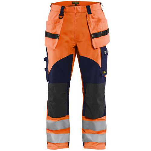 Pantalon Multinormes Taille C60 Orange Fluo Et Marine