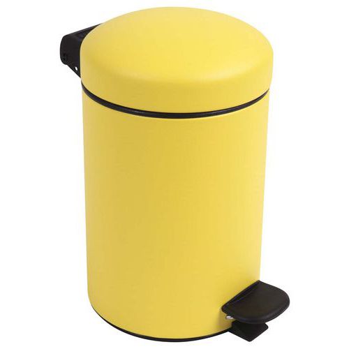 Poubelle Pour Sanitaire De Salle De Bain Bohème 3 L - Jaune