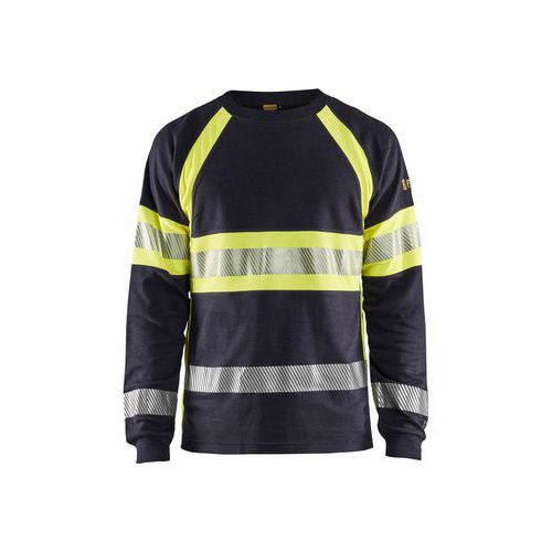 T-shirt Manches Longues Retardant Flamme Inhérent Marine
