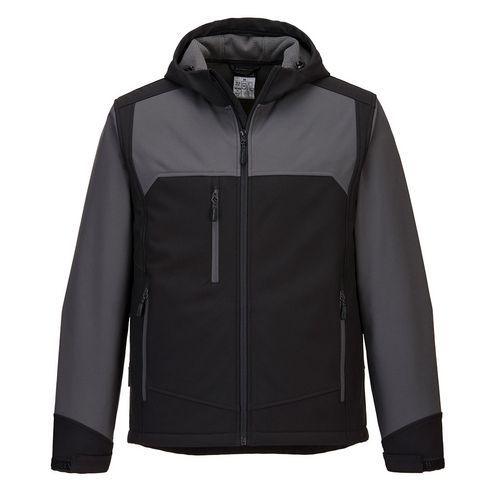 Softshell À Capuche Kx36 Noir/gris Xxl - Homme