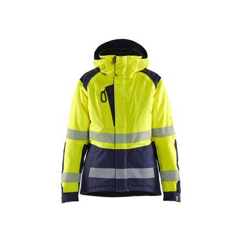 Veste Hiver Femme Haute Visibilité Jaune Et Marine