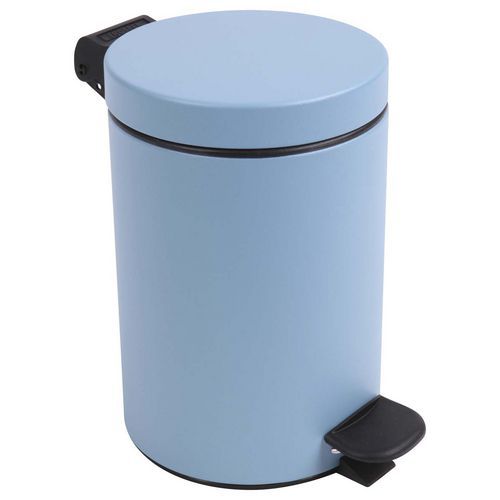 Poubelle Pour Sanitaire Salle De Bain Retro 3 L - Bleu Clair