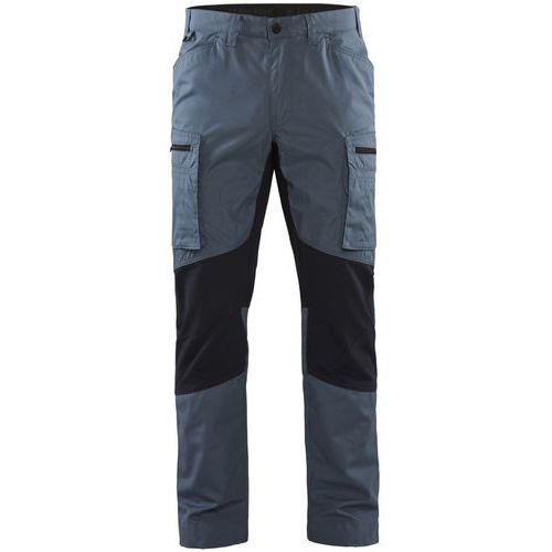 Pantalon De Travail Maintenance +stretch Bleu Clair/bleu Foncé D96