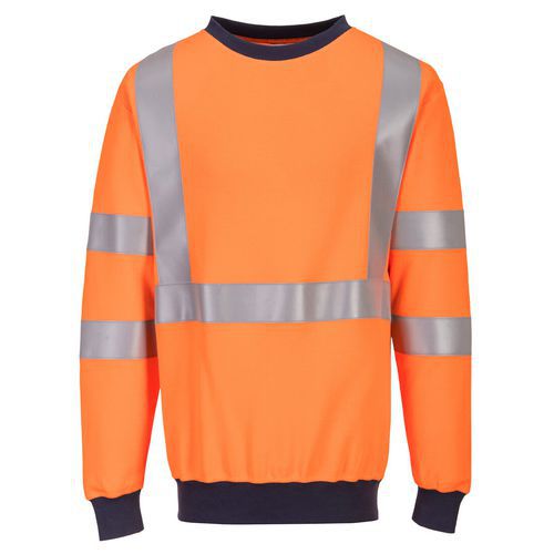 Sweat-shirt Ris Résistant Aux Flammes Fr70 Orange Xl