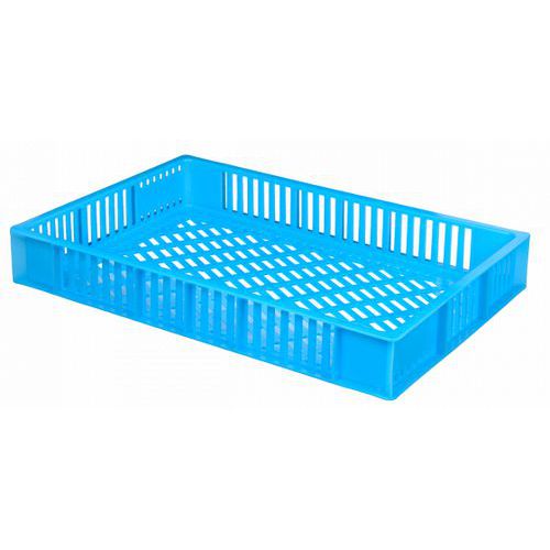 Caisse Ajourée Sans Poignées - 600 X 400 - Bleu