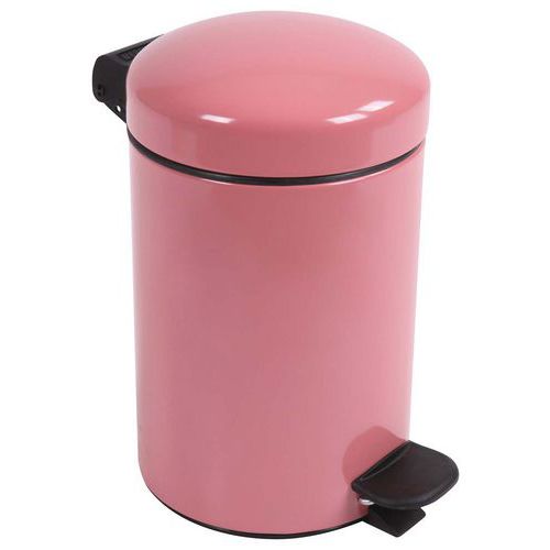 Poubelle Pour Sanitaire De Salle De Bain Bohème 3 L - Rose Foncé