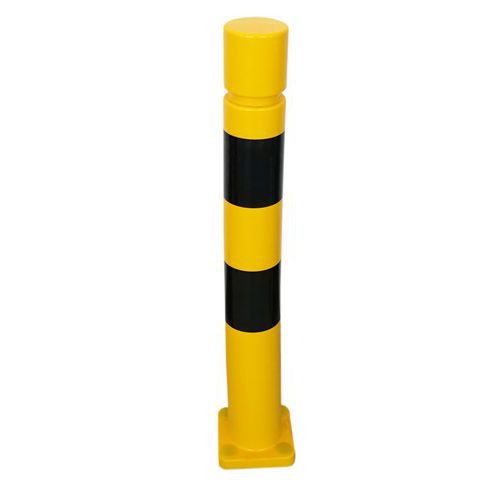 Viso - Poteau flexible à visser Ø100mm 800mm Noir/jaune - Intérieur/Extérieur - Entrepôt