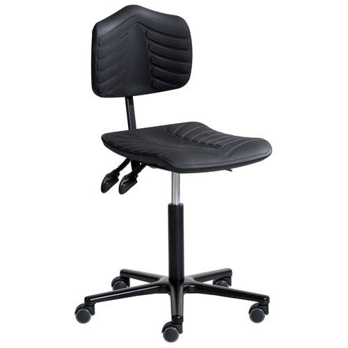 Siège Ergosoft Ergonomique Aluminium Réglage Bas Roulettes