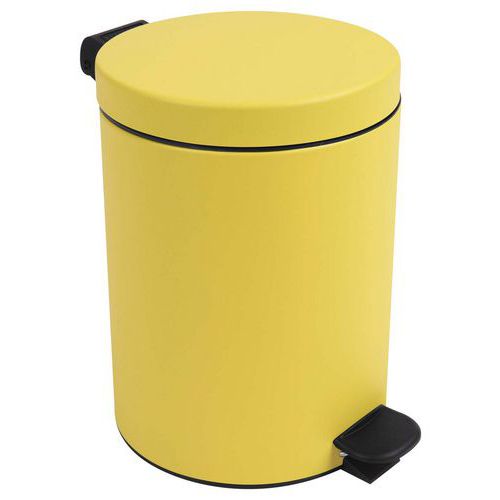 Poubelle Pour Sanitaire Salle De Bain Retro 5 L - Jaune