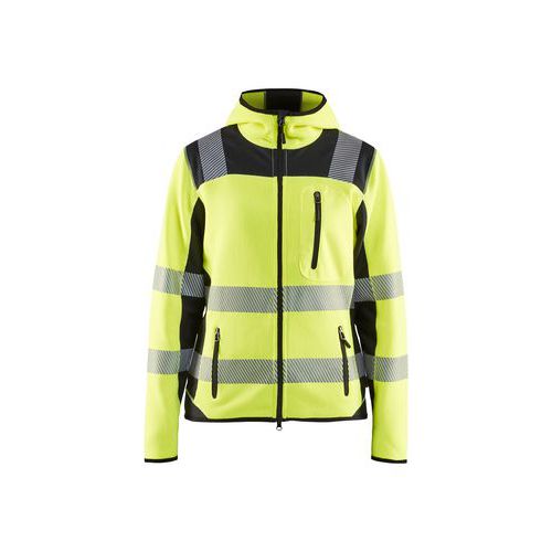 Veste De Travail Tricotée Haute-visibilité Femme En Jaune