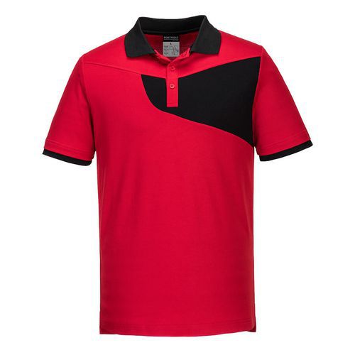 Polo Pw2 Manche Courtes Pw210 Rouge/noir Xxl - Homme