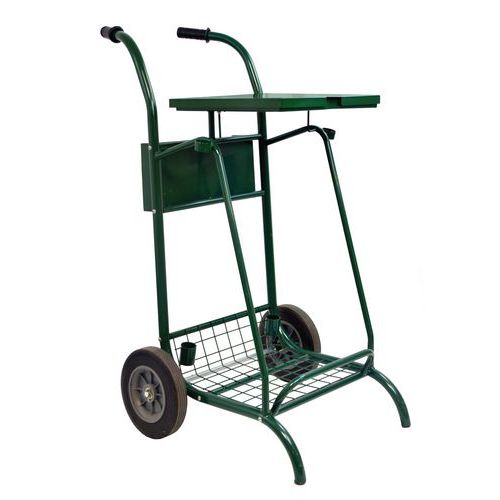 Support mobile pour sac poubelle, acier poudré - Rossignol Pro