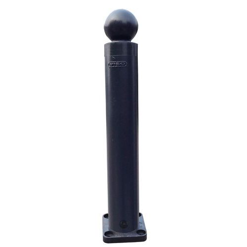 Viso - Poteau mémoire de forme Ø80mm 800mm - Noir - Voirie Robuste et Durable